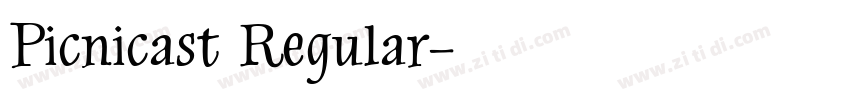Picnicast Regular字体转换